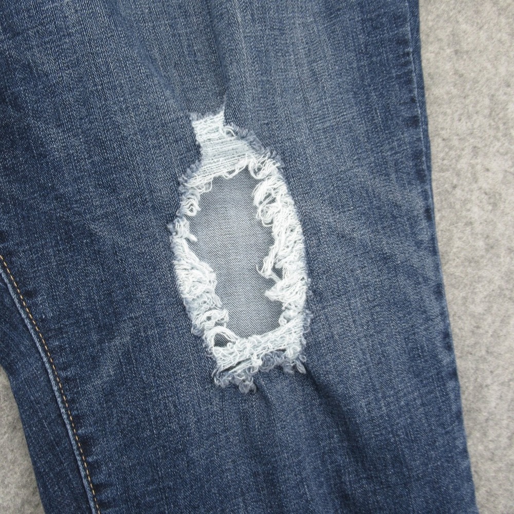 Levi's 711 Skinny Women's Jeans 26W Blue Distressed Stretch Denim - Picture 3 of 16